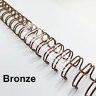 Wire-o Espiral 1 1/4" Bronze 2:1 23 anéis - 2 unidades Wire-o Espiral 1 1/4" Bronze 2:1 23 anéis - 2 unidades