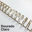 Wire-o Espiral 1 1/4" Dourado Claro 2:1 23 anéis - 2 unidades Wire-o Espiral 1 1/4" Dourado Claro 2:1 23 anéis - 2 unidades