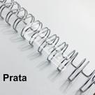 Wire-o Espiral 1 1/8" Prata 2:1 23 anéis - 2 unidades Wire-o Espiral 1 1/8" Prata 2:1 23 anéis - 2 unidades
