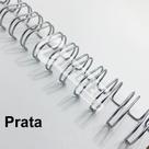 Wire-o Espiral 3/4 Prata 2:1 23 anéis - 2 unidades Wire-o Espiral 3/4 Prata 2:1 23 anéis - 2 unidades