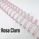Wire-o Espiral 3/4 Rosa Claro 2:1 23 anéis - 2 unidades