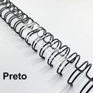 Wire-o Espiral 7/8" Preto 2:1 23 anéis - 2 unidades