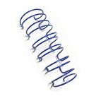 Wire-o Garra Duplo Anel 3/8" para 60 fls Carta 3x1 Azul 100 und