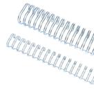 Wire-o Garra Duplo Anel 7/8" para 180 fls A4 2x1 Prata(Silver) 50 und