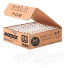 Wire-o para Encadernação 2X1 A4 Branco 3/4 para 140fls 50un