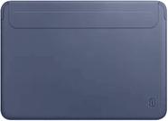 WIWU Bolsa/Capa Magnética p/MacBook Air 15.3" (M2) Azul, Acabamento Tipo Couro, Proteção Anti-Impacto, Forro Macio Ant