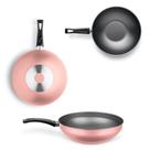 Wok Antiaderente 28 Cm Rose Flora Mta 9202
