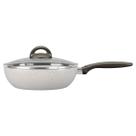 Wok com tampa brinox 24cm 2,3l ceramic life suprema vanilla