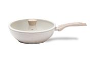 Wok com Tampa Brinox Antiaderente Ceramic Life Sirius 28 cm 3,4 L com Indução Vanilla Wok com Tampa Brinox Antiaderente Ceramic Life Sirius 28 cm 3,4 L com Indução Vanilla