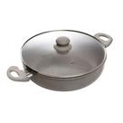 Wok de Indução com Tampa de Vidro Granito Chef 28cm
