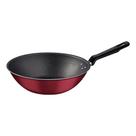Wok Loreto em Alumínio com Revestimento Interno e Externo Antiaderente Starflon Max Vermelho 28 cm 3,6 L - Tramontina
