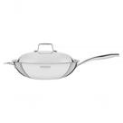 Wok Tramontina Grano 32cm Em Inox Com Corpo Triplo E Revestimento Interno Em Antiaderente