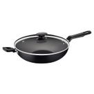 Wok Tramontina Loreto em Alumínio Antiaderente Starflon Max com Tampa de Vidro 28 cm 3,3 L Grafite 20394028