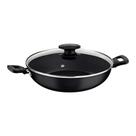 Wok Tramontina Loreto em Alumínio com Revestimento Interno e Externo em Antiaderente Starflon Max Grafite 28 cm 3,3 L