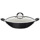 Wok Tramontina Mônaco Induction 32cm 4,5l Alumínio Rev. Em Antiad. Preto C- Tampa De Vidro 28708032