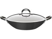 Wok Tramontina para Fogão de Indução Mônaco 32cm Preta 4,5L