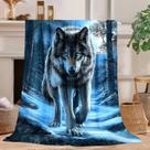 Wolf Blanket Wolf Decor Cozy Animal Throw, cobertor de flanela de pelúcia supermacio, presente para crianças, adultos, homens e mulheres, flanela ultr Wolf Blanket Wolf Decor Cozy Animal Throw, cobertor de flanela de pelúcia supermacio, presente para crianças, adultos, homens e mulheres, flanela ultr