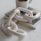 Wood Chain Link Decor PEAKOLY White Pine Wood 53 cm x 10 cm