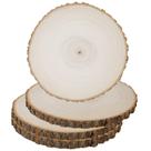 Wood Circle Slices Prsildan 20-25 cm, pacote com 4 peças, faça você mesmo