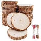 Wood Circles William Craft, 30 unidades, porta-copos rústicos de 7 a 8 cm