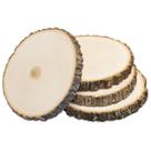 Wood Slice Wilson Basswood Round Rustic 23-30cm, pacote com 4