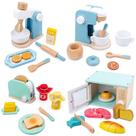 Wooden Kitchen Pretend Play Toy Simulation Wooden Coffee Mac