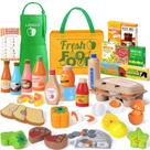 Wooden Play Food Toys Lonico Market Mercearia para crianças