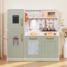 Wooden Play Kitchen Touch Us com forno leve e micro-ondas