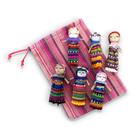 Worry Dolls Thorness Guatemalan, feita à mão com bolsa de armazenamento x6