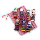Worry Dolls Thorness Guatemalteco, feito à mão com bolsa de armazenamento