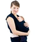Wrap Sling Carregador Passeio De Bebe Malha Respirável Liso Marinho