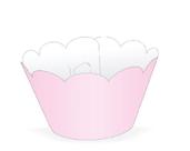 Wrapper Cupcake Tradicional - Rosa Claro - 5cm x 22cm - 12 unidades - Nc Toys