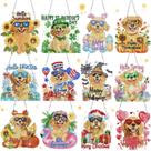 Wreath Convoice, 12 peças, kits sazonais de arte com diamantes, faça você mesmo, para cães Wreath Convoice, 12 peças, kits sazonais de arte com diamantes, faça você mesmo, para cães