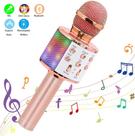 WS-858 - Microfone Infantil de Karaoke Microfone de Brinquedo Sem Fio Bluetooth