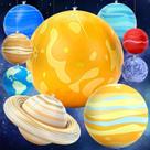 WUPIOS Sistema Solar Inflável com Planetas Conjunto de 9 Peças WUPIOS Sistema Solar Inflável com Planetas Conjunto de 9 Peças