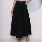 WWZ FASHION Saia Sarja Longa Godê Cintura Alta Acompanha Cinto S142 WWZ FASHION Saia Sarja Longa Godê Cintura Alta Acompanha Cinto S142
