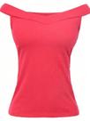 X Store Blusa Regata Feminino Sem Gola Canoa Canelada Com Bojo Primavera Super Moda
