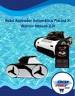 X-Warrior Netuno X30 Robô Aspirador para Piscinas Sem Fio Limpeza Piso, Parede e Linha dÁgua Até 12 m de Piscina