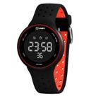X-Watch Relógio Digital XMPPD624 Unissex com Cronômetro, Alarme, Pulseira de Silicone, Preto e Vermelho