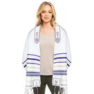Xale de oração Halleluyah Messianic Talit 72x22cm com bolsa acrílica Xale de oração Halleluyah Messianic Talit 72x22cm com bolsa acrílica