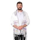 Xale de oração Halleluyah Messianic Talit 72x22cm com bolsa acrílica Xale de oração Halleluyah Messianic Talit 72x22cm com bolsa acrílica