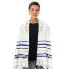 Xale de oração messiânico Tallit Halleluyah 72 x 56 cm com bolsa