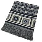 Xale de Sofá Manta Decorativa Dupla Face Jacquard Premium 1,70x1,40m Cairo Black Friday