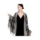Xale Feminino De Outono Em Pashmina, Cachecol Quente De Algodão, Lenço De Cabeça Com Estampa De