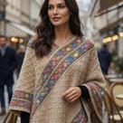 Xale Lenço Poncho Capa Moda Elegante Mulheres Leve Super Macio Aconchegante Quente Xale Lenço Poncho Capa Moda Elegante Mulheres Leve Super Macio Aconchegante Quente