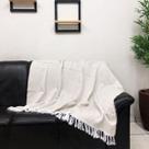 Xale Manta Para Sofá Poltrona Jacquard1,40x2,10m Decoração Sala Quarto Caribe