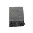 Xale Manta Premium para Sofá Decorativa 1,40mx2,10m Catedral Cinza