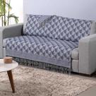 Xale para Sofá Manta Luxor Jacquard 2,10x1,35m com Franja