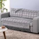 Xale para Sofá Manta Luxor Jacquard 2,10x1,35m com Franja