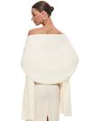 Xale PULI Pashmina Branco Marfim 200x65cm Inverno Quente